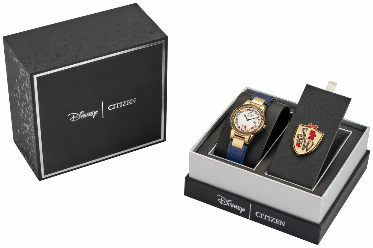 Citizen Snow White Flora Beige Dial Leather Strap GA1079-41W