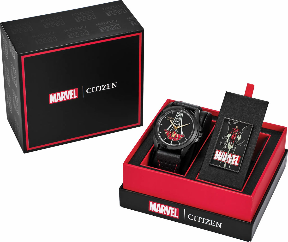 Citizen Stark, Kinda Sorta Famous Black Dial Leather Strap AW2095-41W