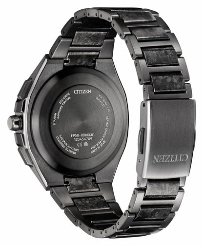 Citizen ATTESA Black Dial Super Titanium Bracelet CC4107-80H