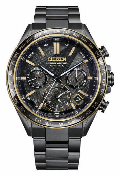 Citizen ATTESA LIGHT in BLACK Black Dial Super Titanium with DLC Coating Bracelet CC4078-51E