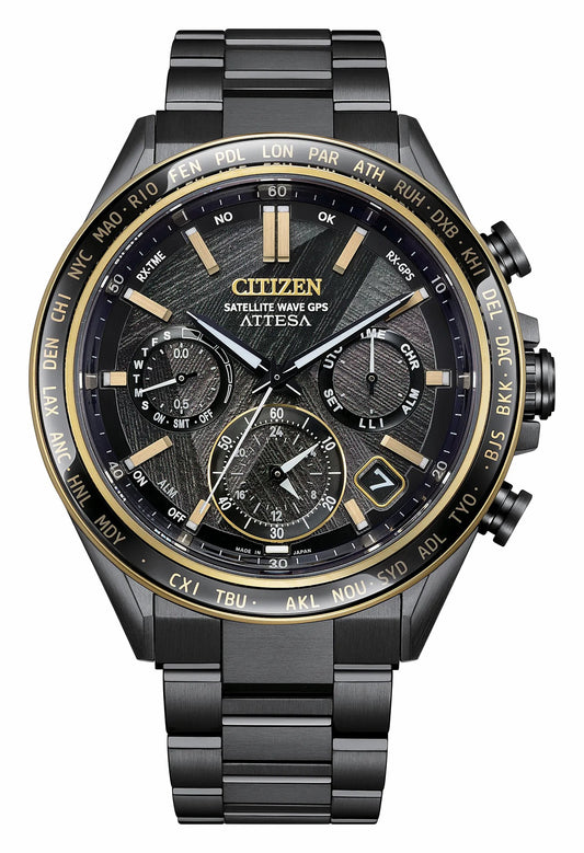 Citizen ATTESA LIGHT in BLACK Black Dial Super Titanium with DLC Coating Bracelet CC4078-51E