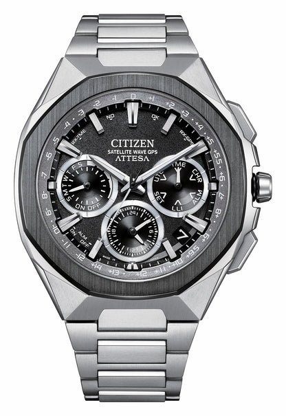 Citizen ATTESA Gray Dial Super Titanium Bracelet CC4104-53E