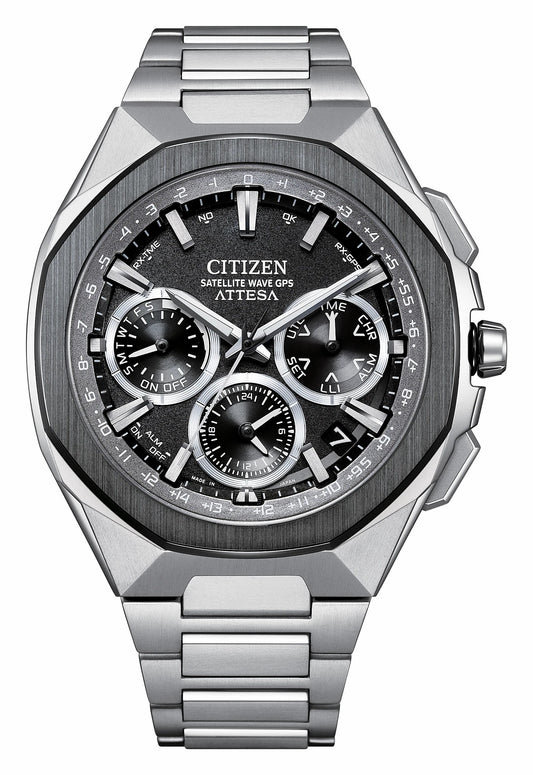 Citizen ATTESA Gray Dial Super Titanium Bracelet CC4104-53E