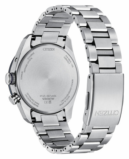 Citizen ATTESA Blue Dial Super Titanium with Duratect Platinum Bracelet CB0288-65L
