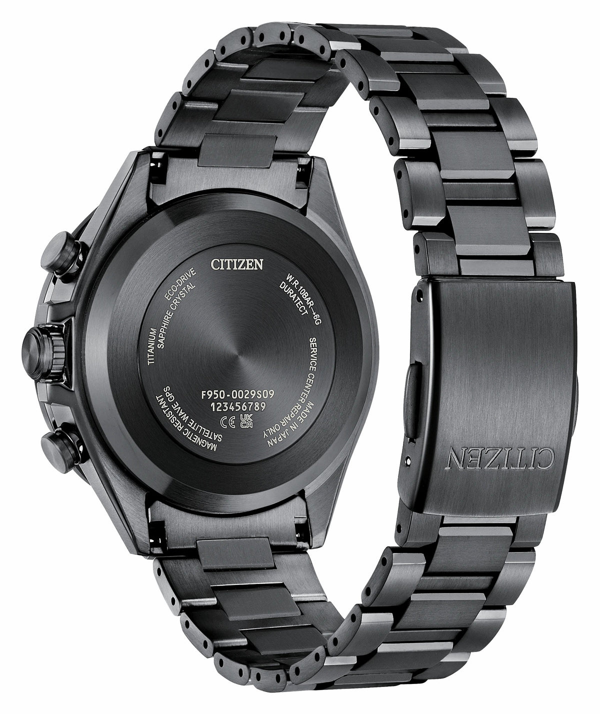 Citizen ATTESA Blue Dial Super Titanium with DLC Coating Bracelet CC4059-64L