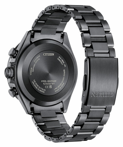 Citizen ATTESA Blue Dial Super Titanium with DLC Coating Bracelet CC4059-64L