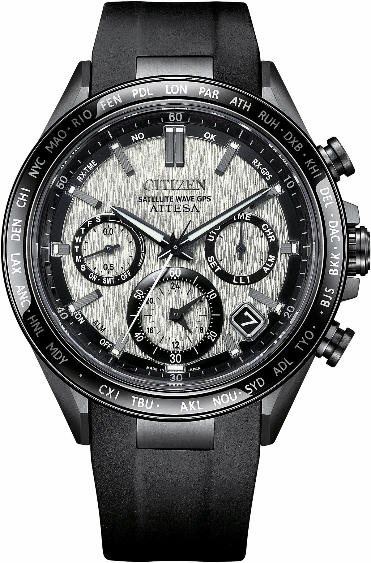 Citizen ATTESA Gray Dial Polyurethane Strap CC4055-14H