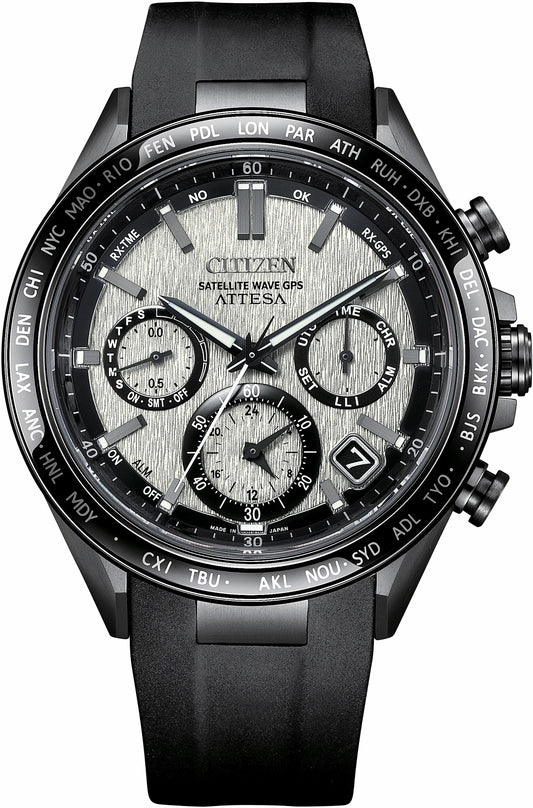 Citizen ATTESA Gray Dial Polyurethane Strap CC4055-14H