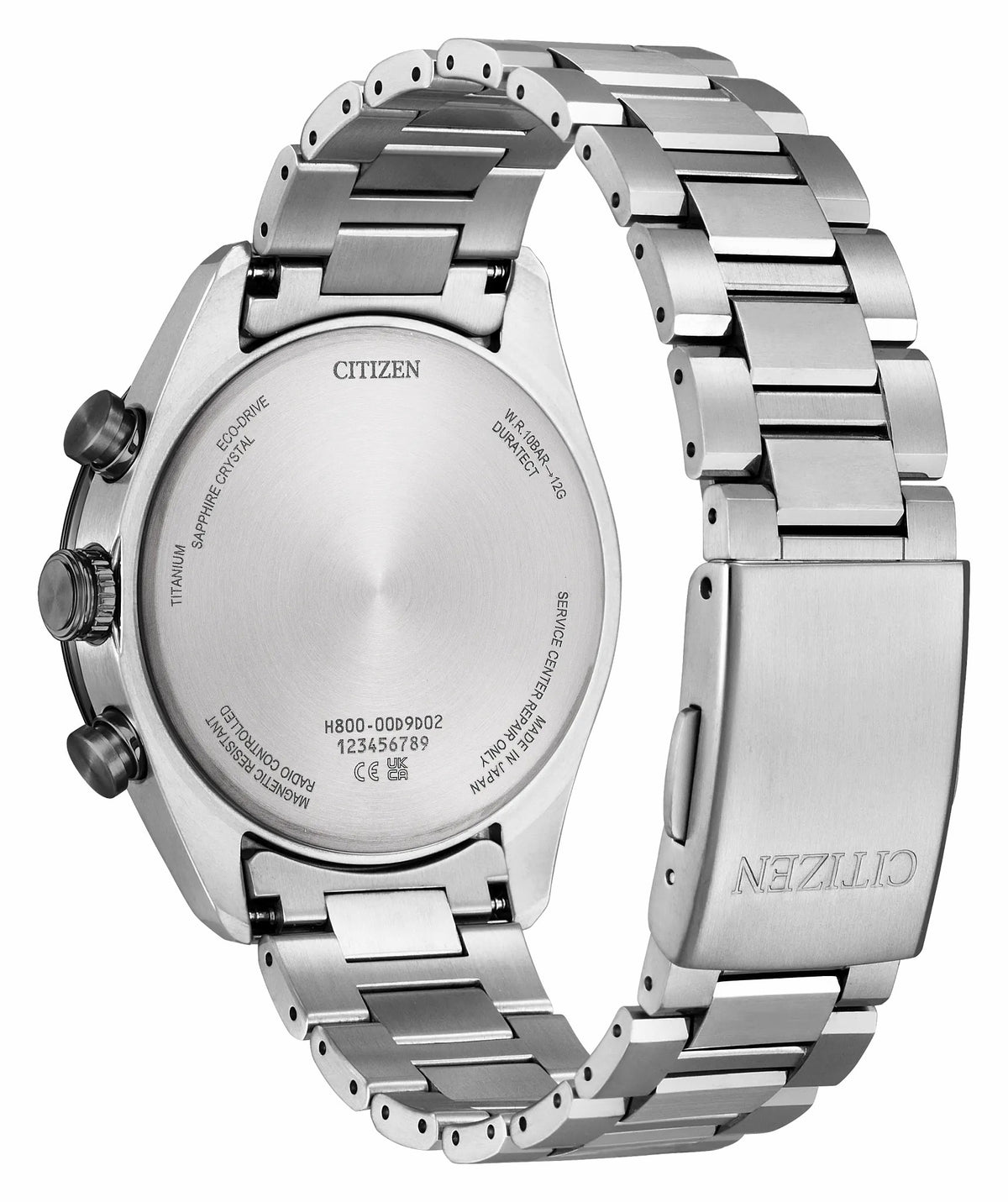 Citizen ATTESA Black Dial Super Titanium with DLC Coating Bracelet AT8295-56E