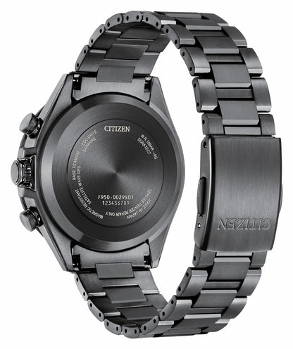 Citizen ATTESA Black Dial Super Titanium with DLC Coating Bracelet CC4055-65E