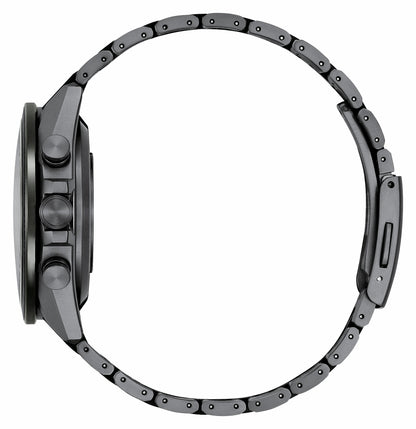 Citizen ATTESA Black Dial Super Titanium with DLC Coating Bracelet CC4055-65E