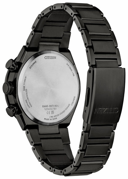 Citizen ATTESA Blue Dial Super Titanium with DLC Coating Bracelet CB5967-66L