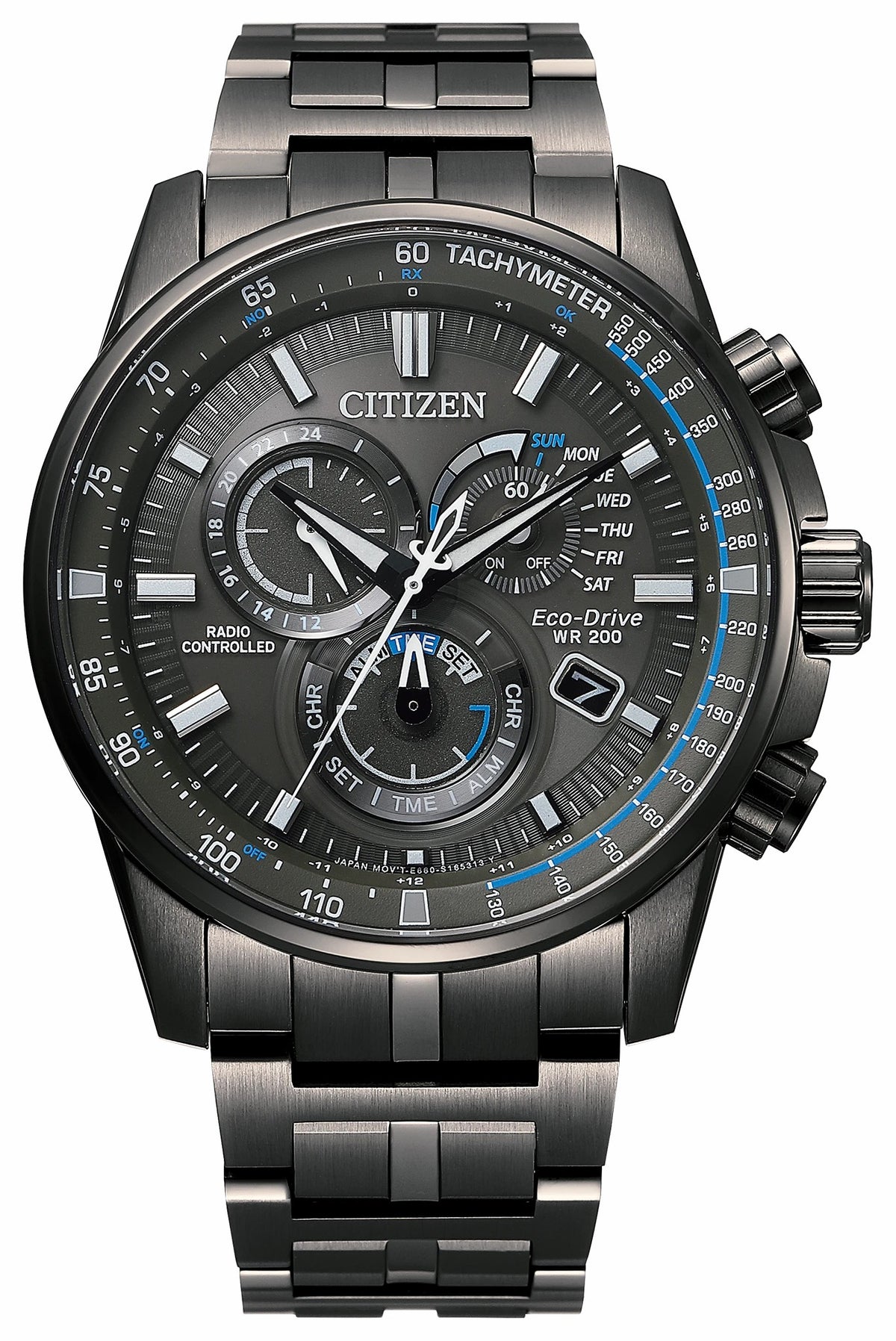 Citizen PCAT Gray Dial Stainless Steel Bracelet CB5887-55H