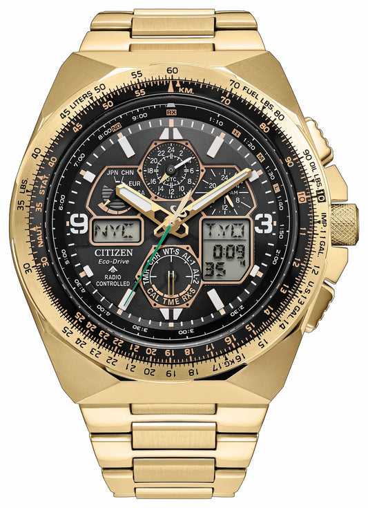 Citizen Promaster Skyhawk A-T Black Dial Stainless Steel Bracelet JY8144-50E