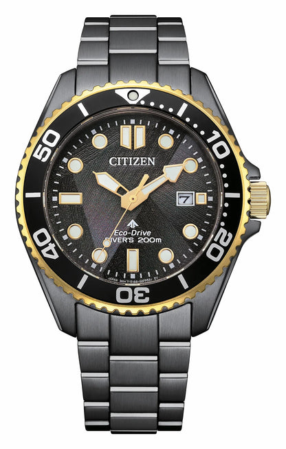 Citizen Promaster Dive LIGHT in BLACK Black Dial Stainless Steel Bracelet BN0264-53E