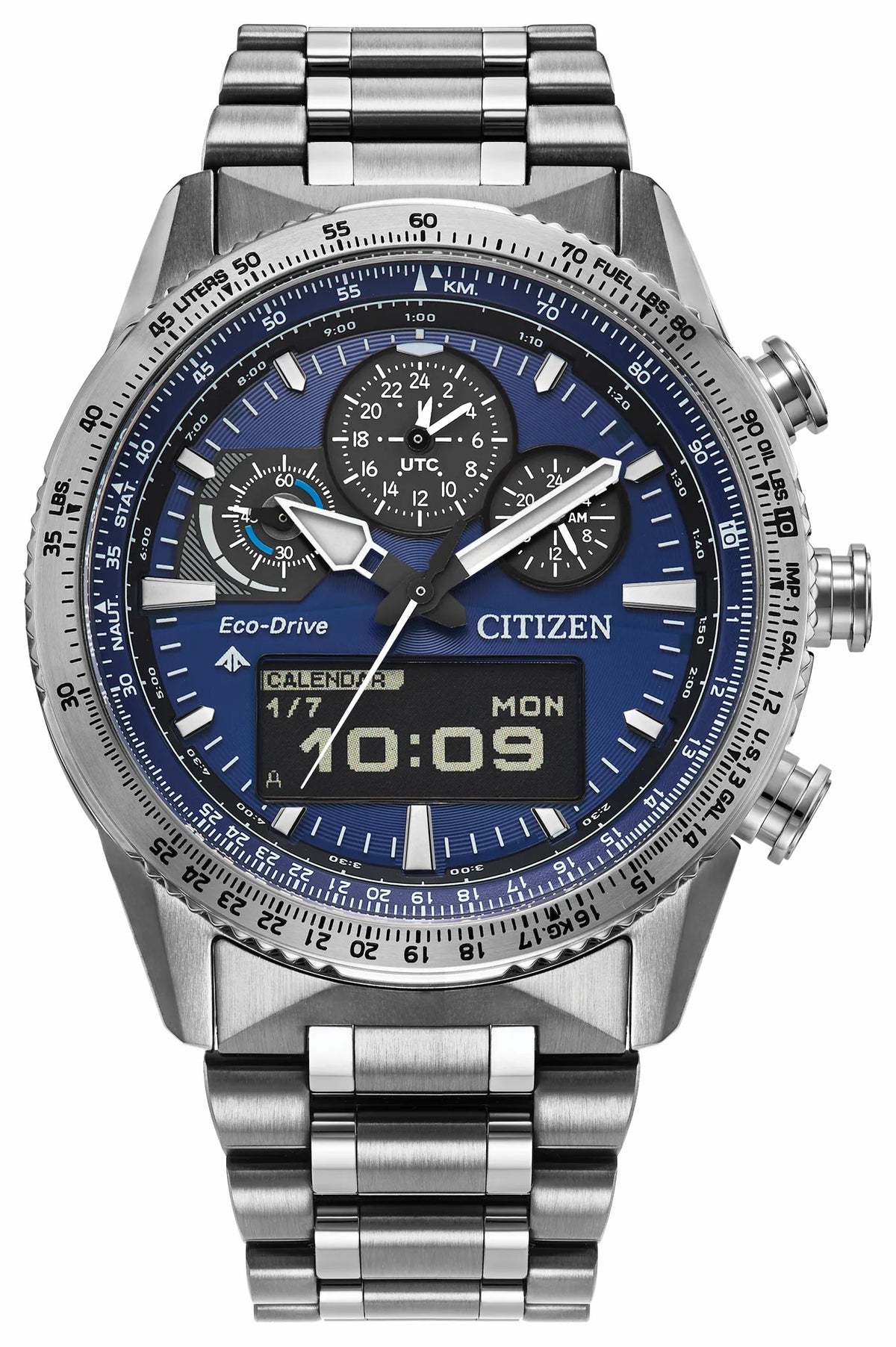 Citizen Promaster Skyhawk U830 Blue Dial Stainless Steel Bracelet JV2000-51L