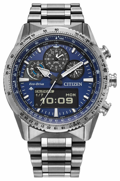 Citizen Promaster Skyhawk U830 Blue Dial Stainless Steel Bracelet JV2000-51L