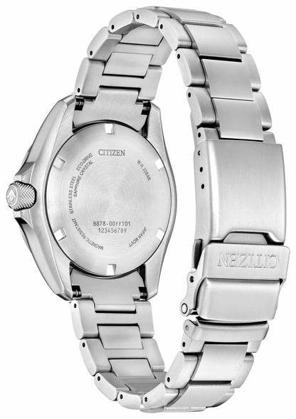 Citizen Promaster Land GMT Red Dial Stainless Steel Bracelet BJ7150-50W