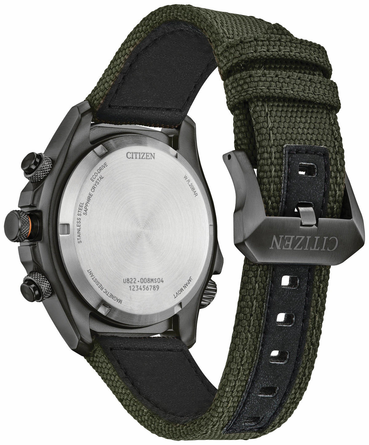 Citizen Promaster Land U822 Green Dial CORDURA® Strap JV1005-02W