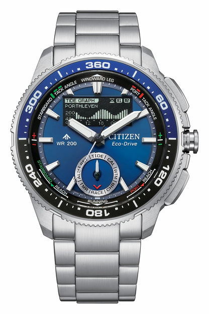 Citizen Promaster WaveTracker Blue Dial Stainless Steel Bracelet JV3006-50L