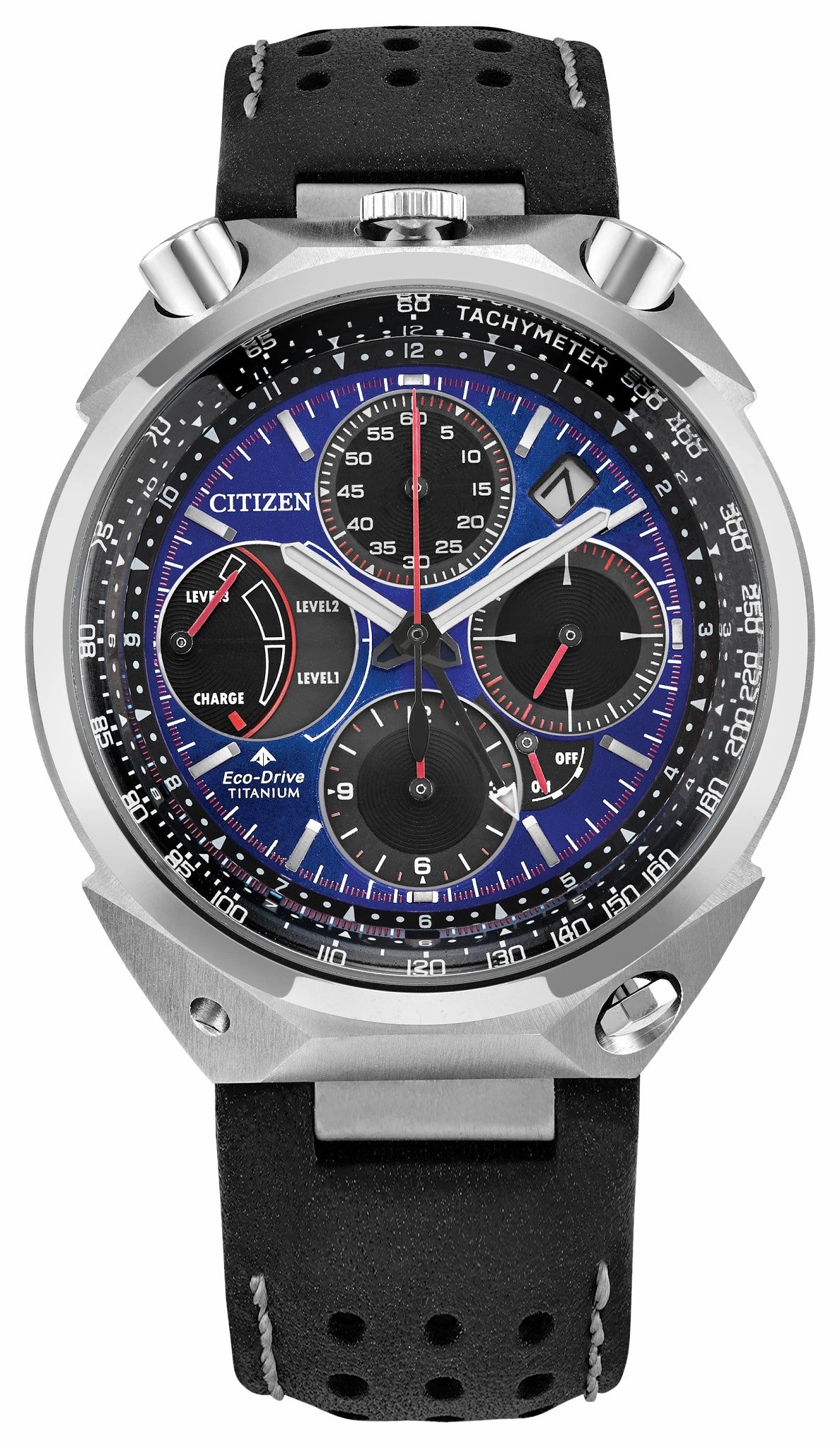 Citizen Promaster Tsuno Chrono Racer Blue Dial Leather Strap AV0088-01L