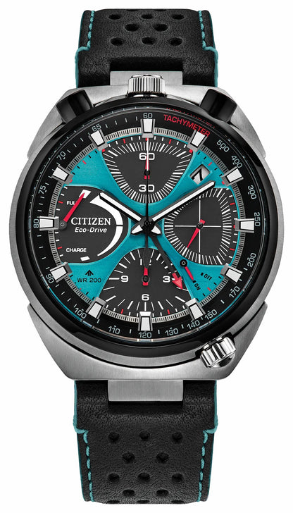 Citizen Promaster Tsuno Chrono Racer Blue Dial Leather Strap AV0106-01L