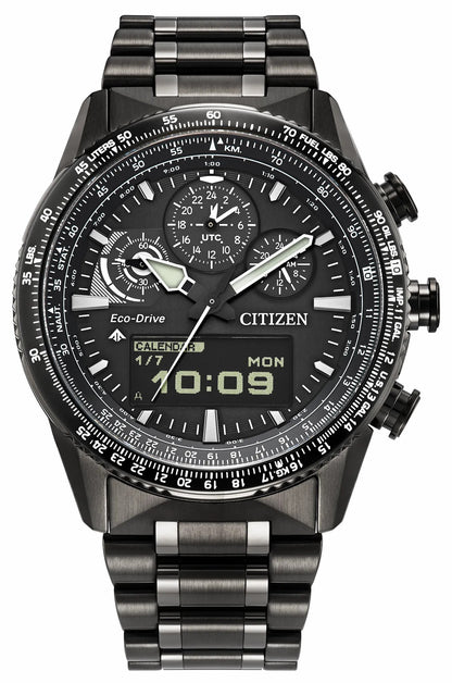 Citizen Promaster Skyhawk U830 Black Dial Stainless Steel Bracelet JV2005-58E