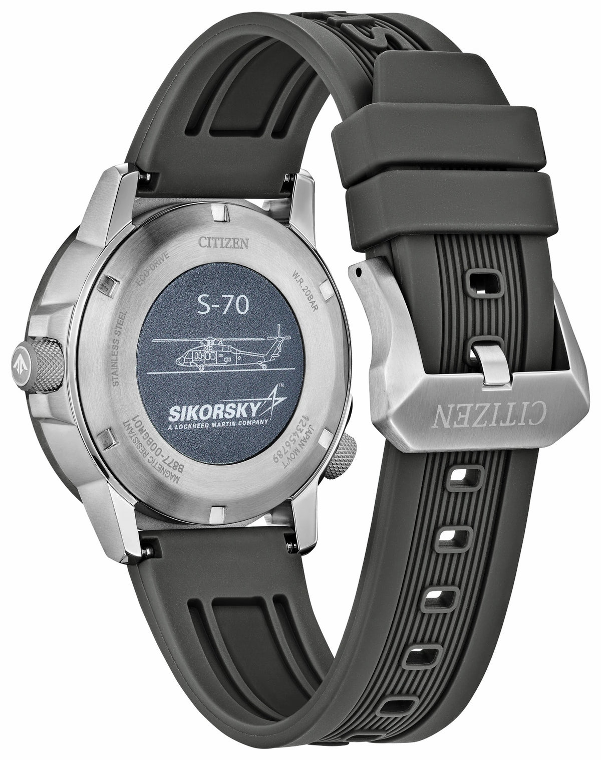 Citizen Promaster Sikorsky Gray Dial Polyurethane Strap BJ7004-43H