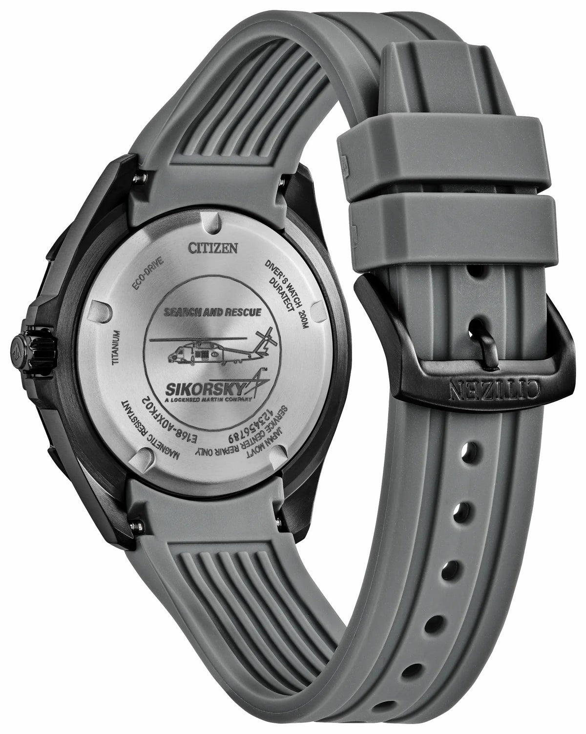 Citizen Promaster Sikorsky Gray Dial Polyurethane Strap BN0207-06H