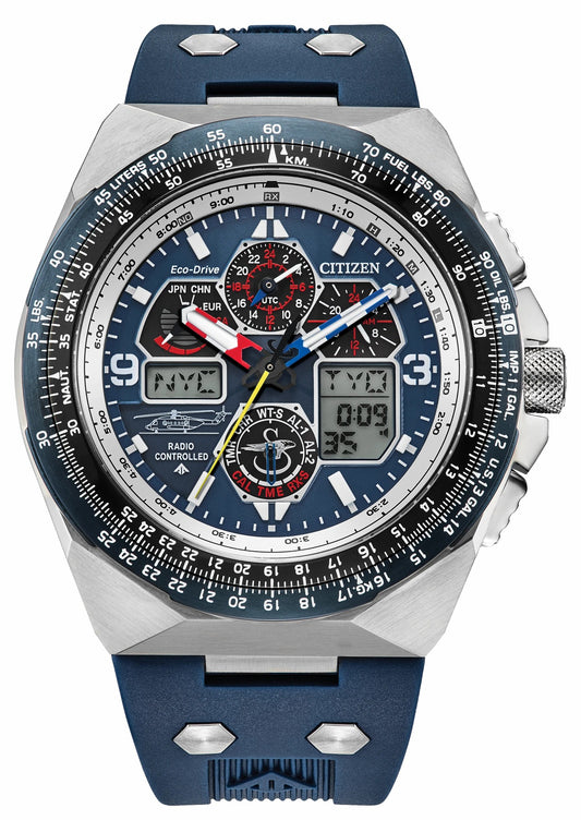 Citizen Promaster Sikorsky Blue Dial Rubber Strap JY8156-00L