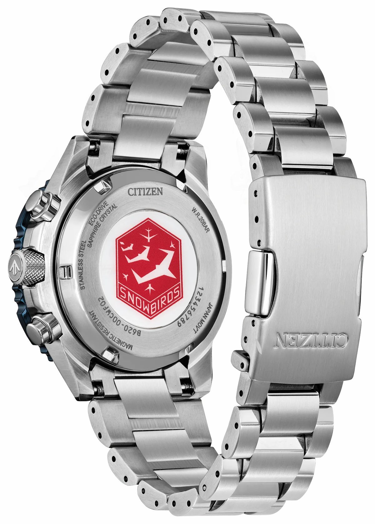 Citizen Promaster Navihawk Red Dial Stainless Steel Bracelet CA4668-51X