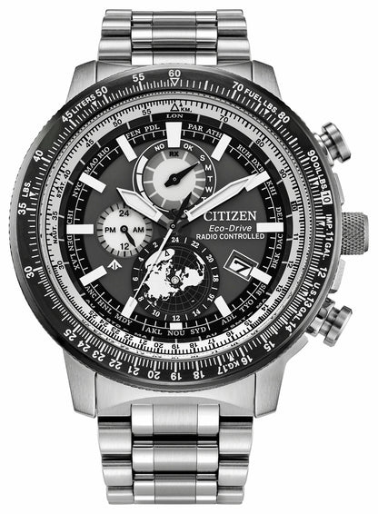 Citizen Promaster Geo Trekker Gray Dial Stainless Steel Bracelet BY3006-53H