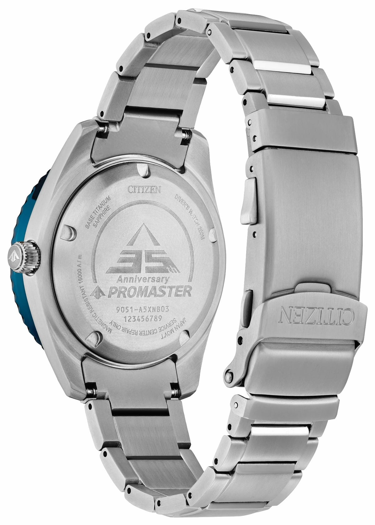 Citizen Promaster Fujitsubo Blue Dial Super Titanium with Duratect Platinum Bracelet NB6026-56L