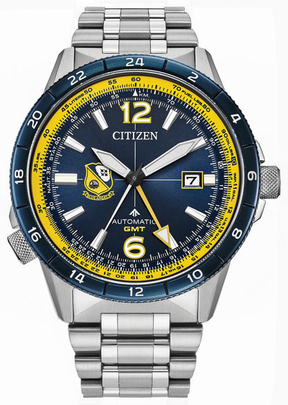 Citizen Promaster Air GMT Navy Dial Stainless Steel Bracelet NB6044-54L