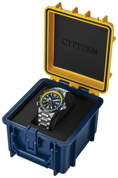 Citizen Promaster Air GMT Navy Dial Stainless Steel Bracelet NB6044-54L