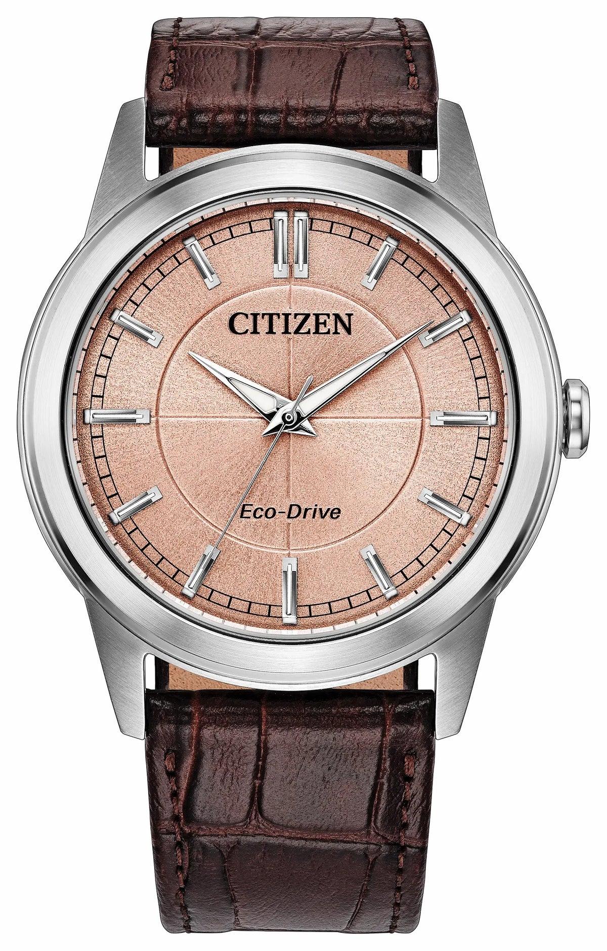 Citizen Rolan Salmon Dial Leather Strap AW2110-14Z