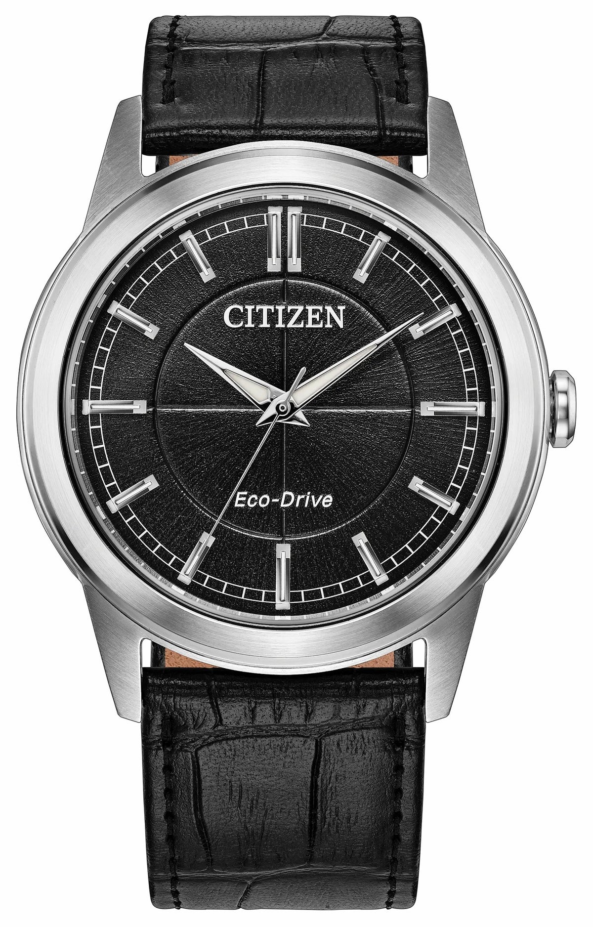 Citizen Rolan Black Dial Leather Strap AW2110-06E