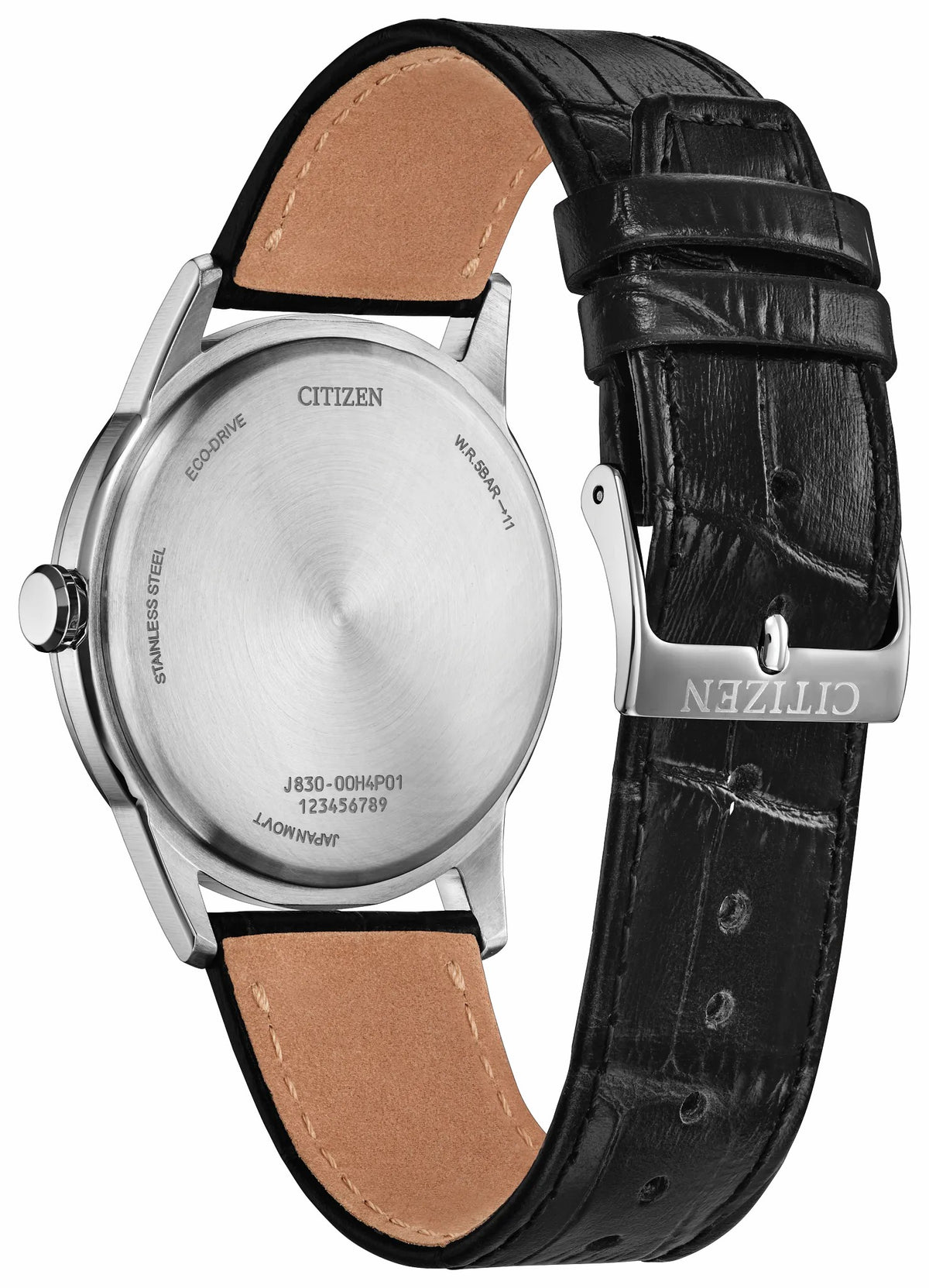 Citizen Rolan Black Dial Leather Strap AW2110-06E