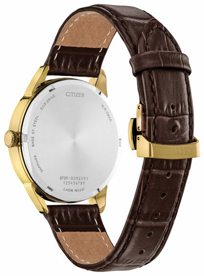 Citizen Rolan Black Dial Leather Strap BU2112-06E