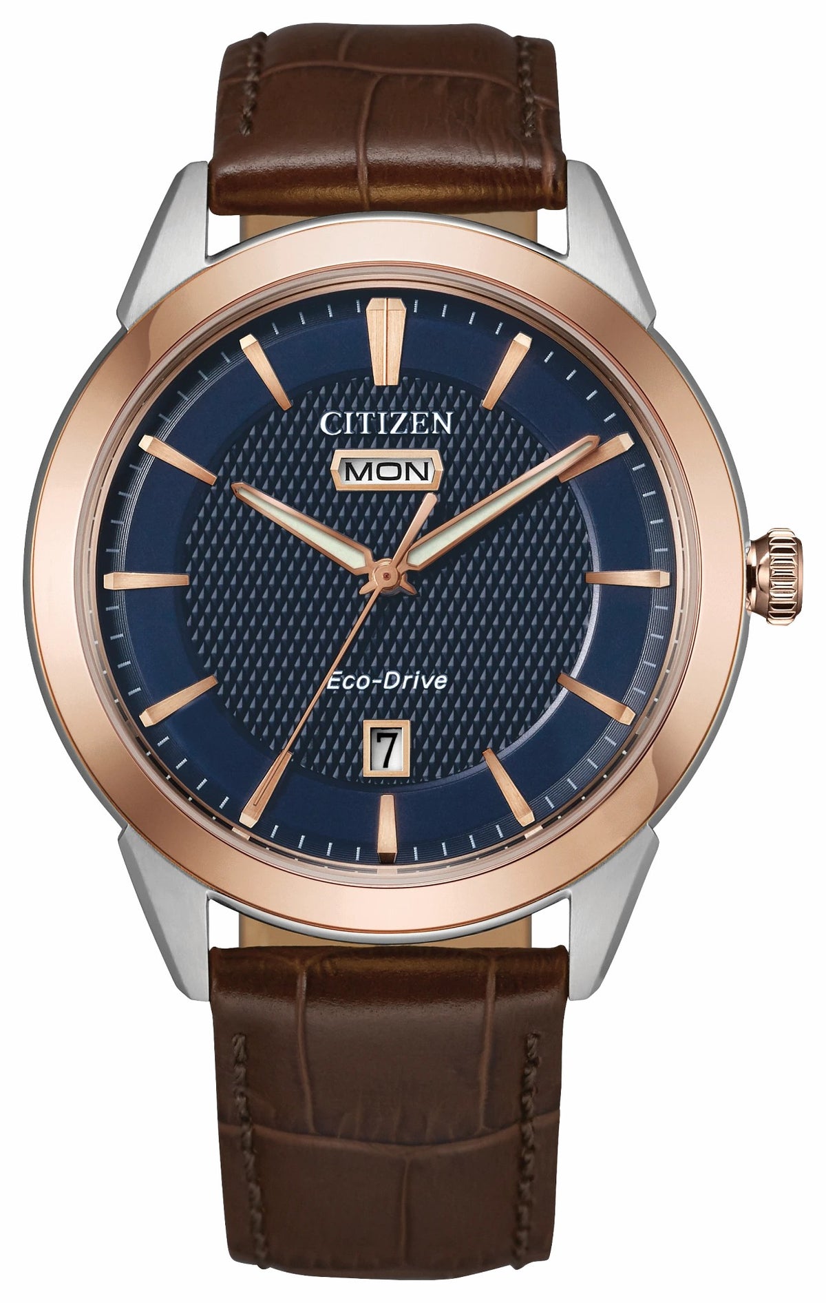Citizen Rolan Navy Dial Leather Strap AW0096-06L