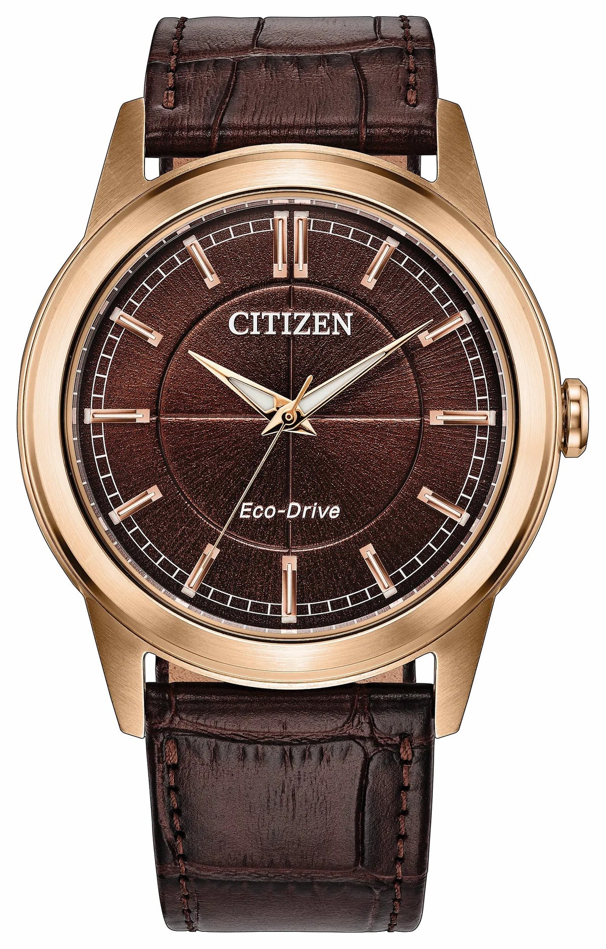 Citizen Rolan Brown Dial Leather Strap AW2113-16X