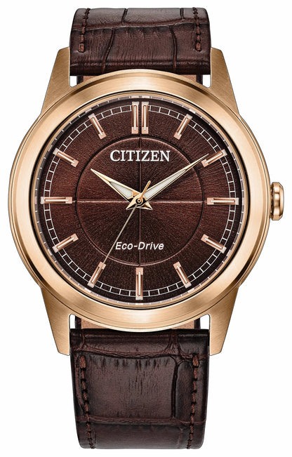 Citizen Rolan Brown Dial Leather Strap AW2113-16X