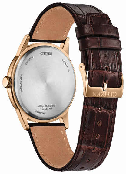 Citizen Rolan Brown Dial Leather Strap AW2113-16X