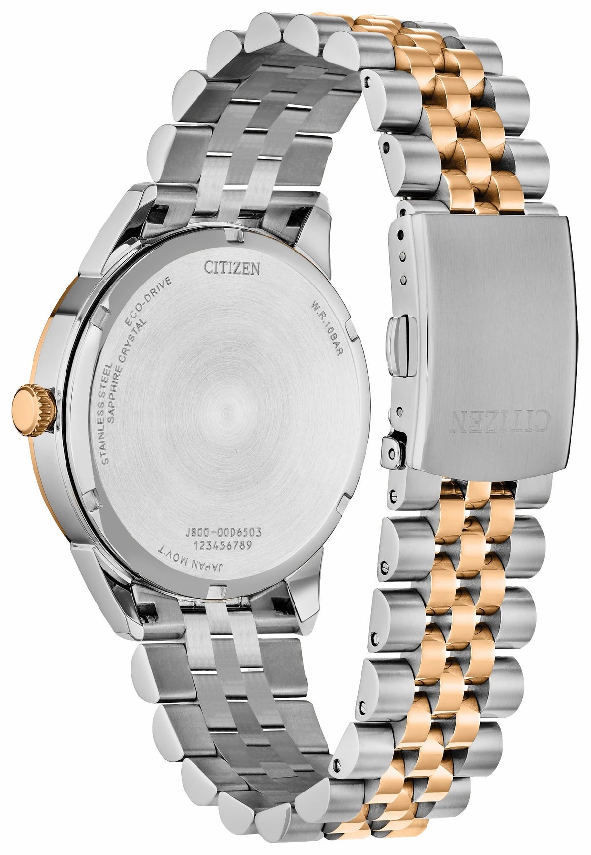 Citizen Rolan Brown Dial Stainless Steel Bracelet AW0156-57X