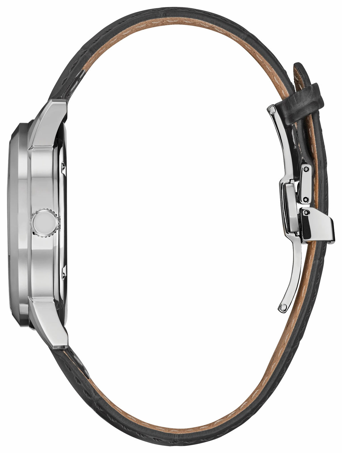 Citizen Rolan Silver-Tone Dial Leather Strap BU2110-01A