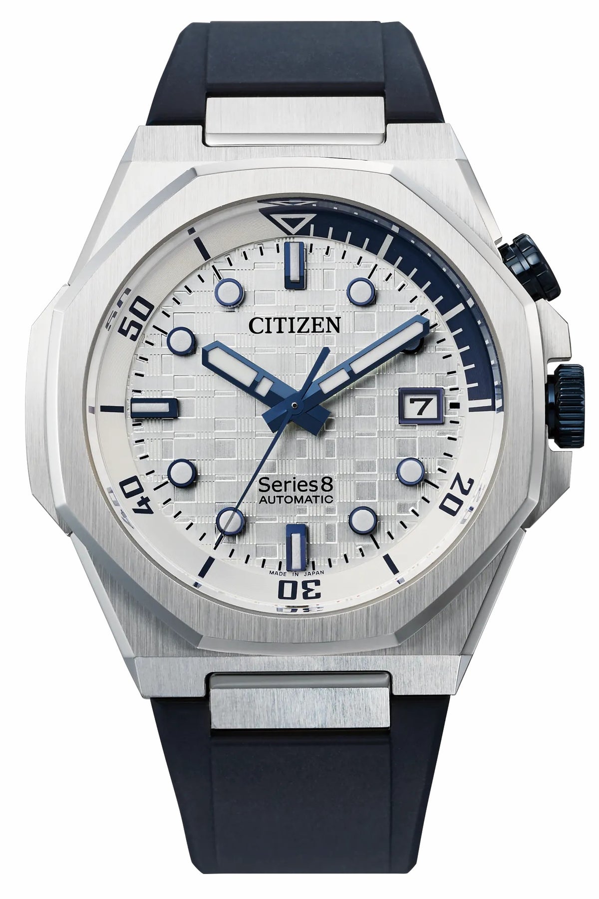 Citizen Series8 890 White Dial Polyurethane Strap NB6060-07A