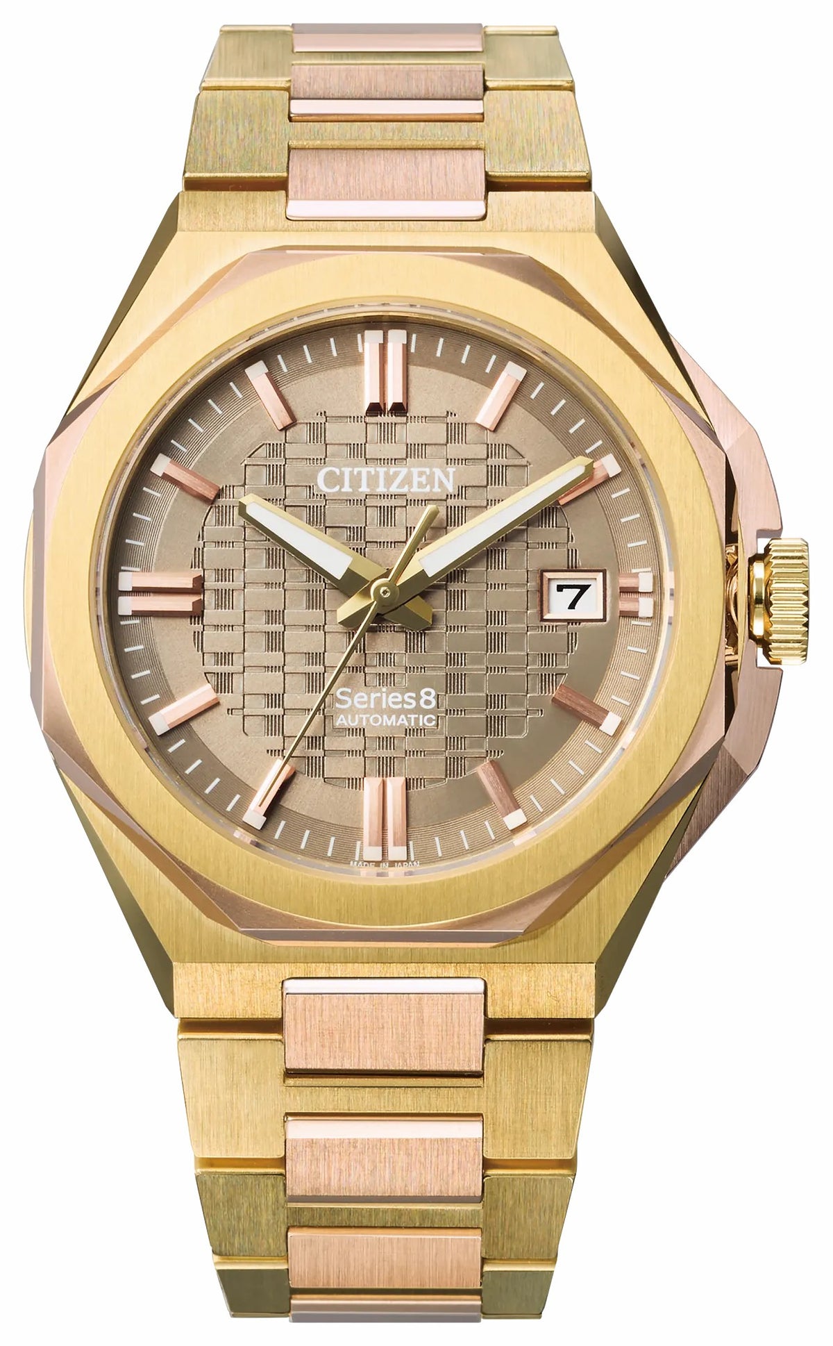 Citizen Series8 Brown Dial Stainless Steel Bracelet NB6085-57W