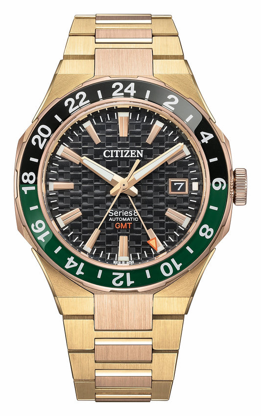 Citizen Series8 880 GMT Black Dial Stainless Steel Bracelet NB6033-51E