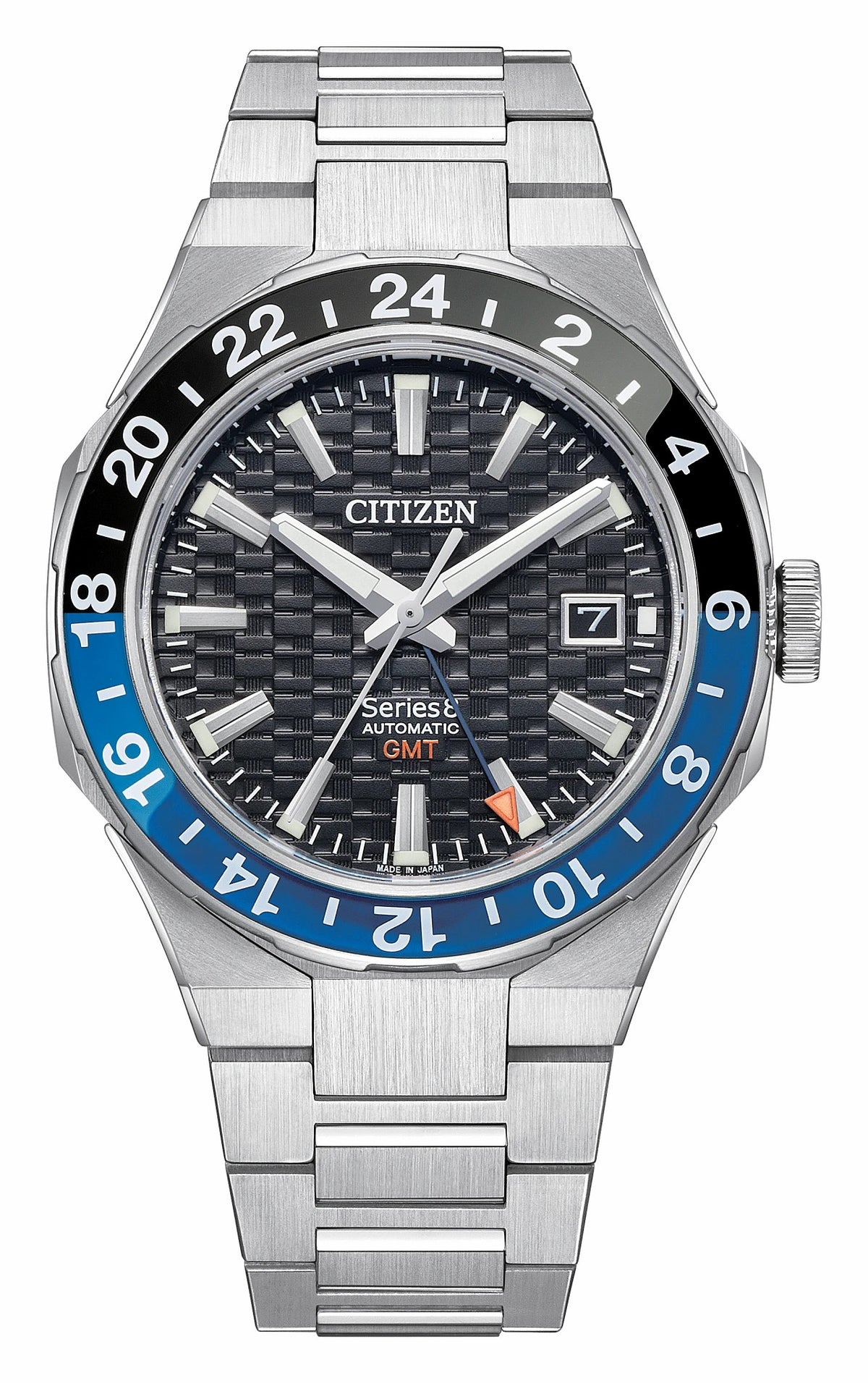 Citizen Series8 880 GMT Black Dial Stainless Steel Bracelet NB6031-56E