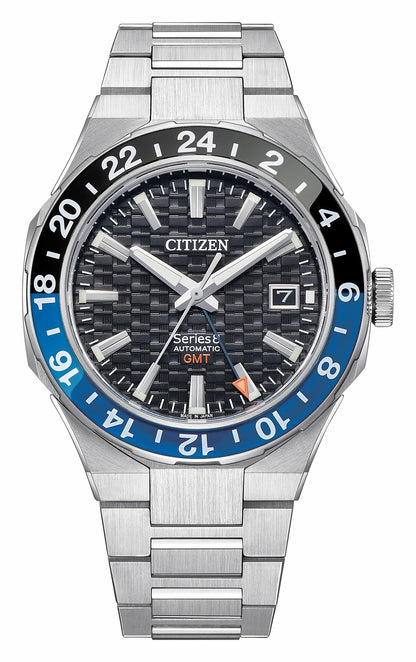Citizen Series8 880 GMT Black Dial Stainless Steel Bracelet NB6031-56E